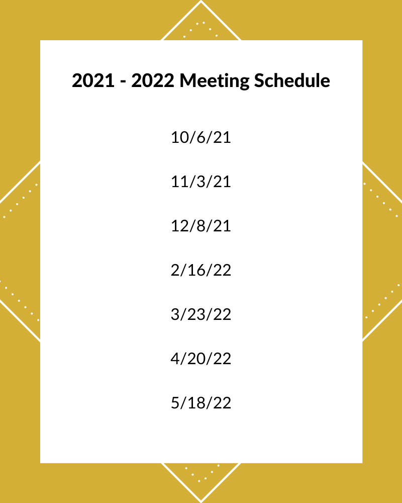 2021-22 Meeting Schedule 2021-22 Meeting Schedule